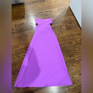 Susana Monaco Magenta Strapless Maxi Dress